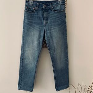 Levi’s Button Up Medium Waisted Straight Leg Jeans